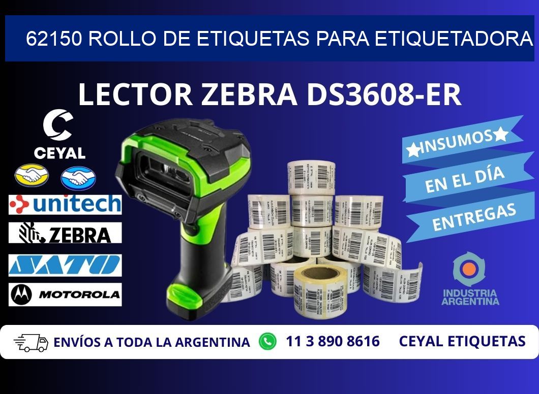 62150 rollo de etiquetas para etiquetadora