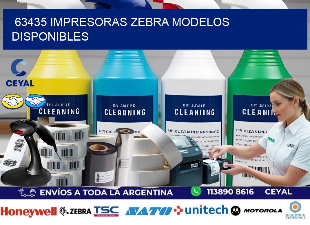 63435 impresoras zebra modelos disponibles