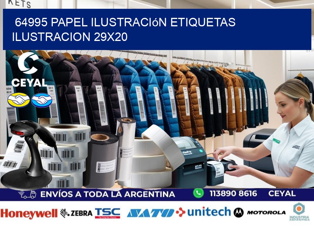 64995 papel ilustración Etiquetas Ilustracion 29x20