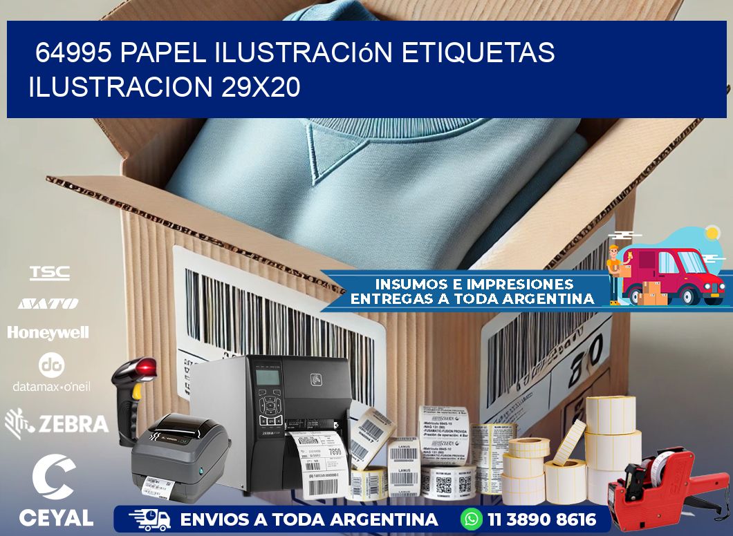 64995 papel ilustración Etiquetas Ilustracion 29x20