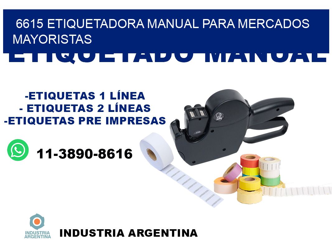 6615 etiquetadora manual para mercados mayoristas
