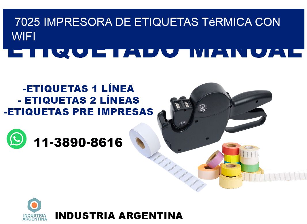 7025 impresora de etiquetas térmica con wifi