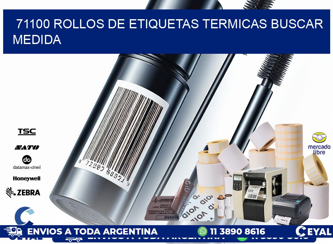 71100 rollos de etiquetas termicas buscar medida