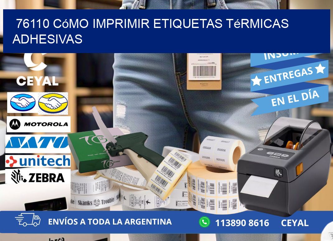 76110 cómo imprimir etiquetas térmicas adhesivas
