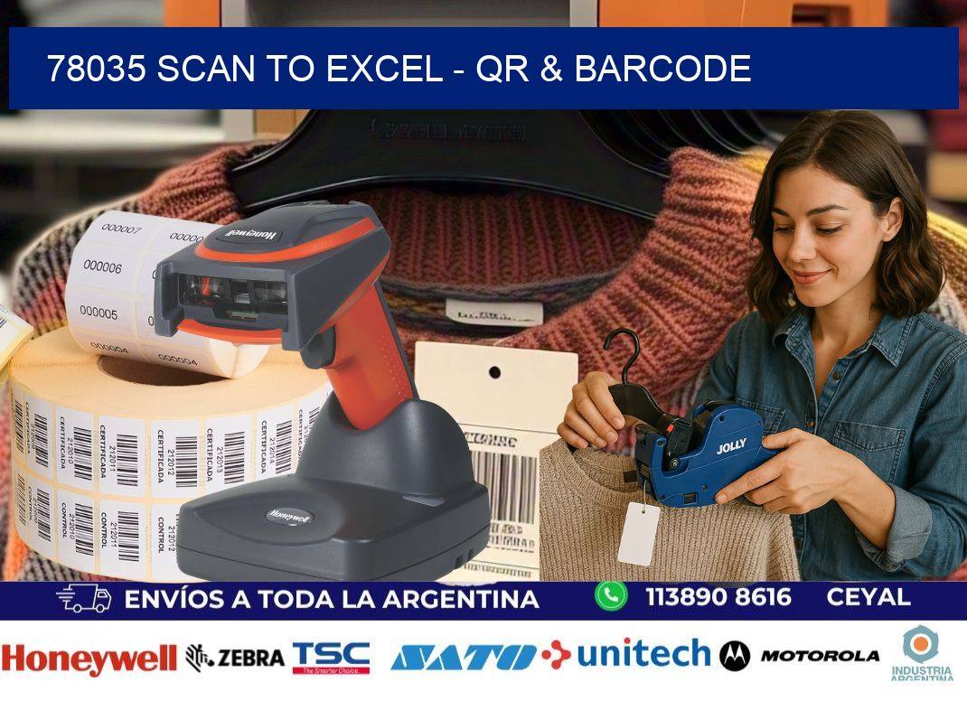 78035 Scan to Excel – QR & Barcode