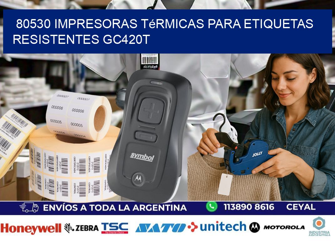 80530 impresoras térmicas para etiquetas resistentes GC420T