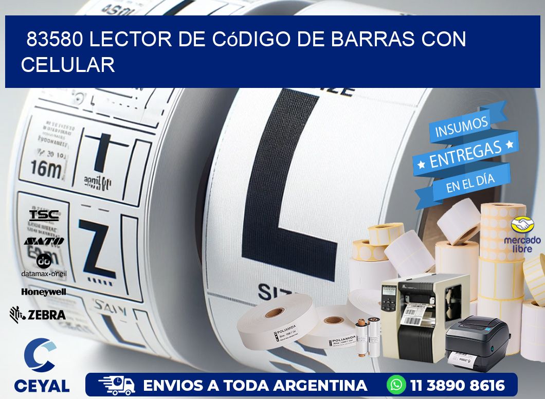 83580 Lector de código de barras con celular