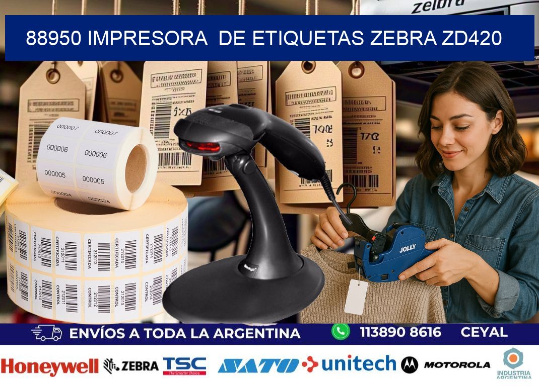 88950 impresora  de etiquetas Zebra ZD420