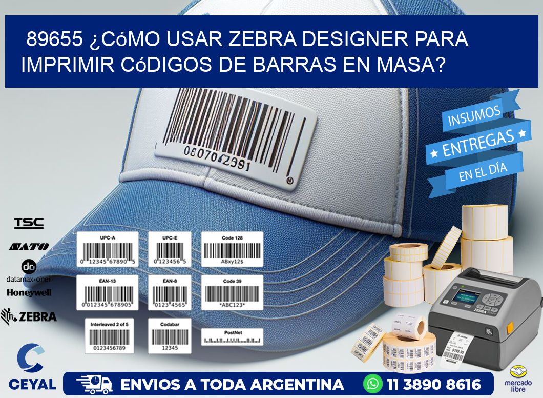 89655 ¿Cómo usar Zebra Designer para imprimir códigos de barras en masa?