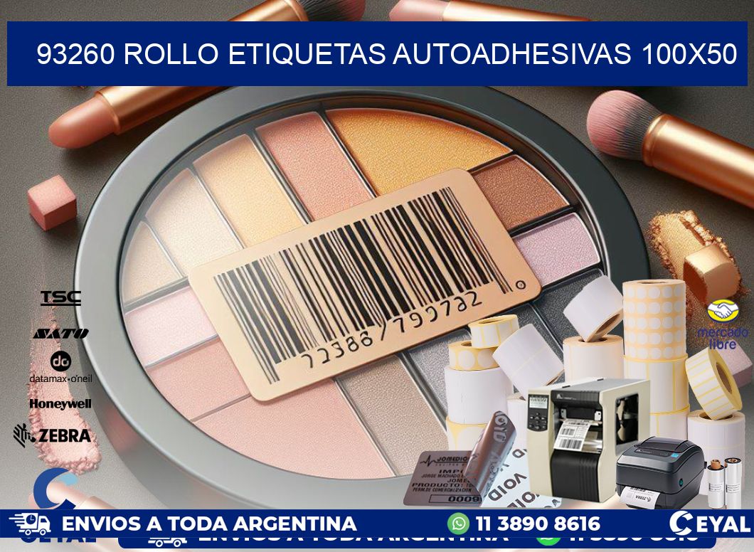93260 Rollo Etiquetas autoadhesivas 100×50
