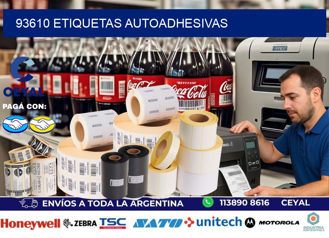 93610 Etiquetas autoadhesivas