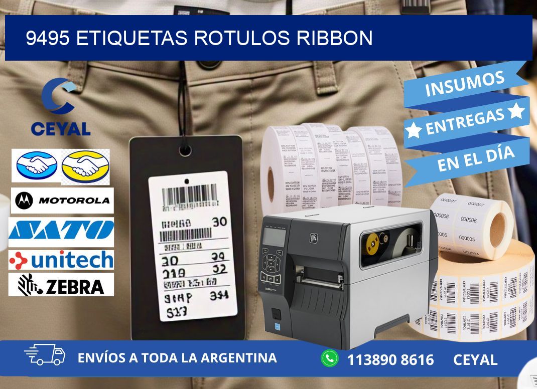 9495 Etiquetas rotulos ribbon