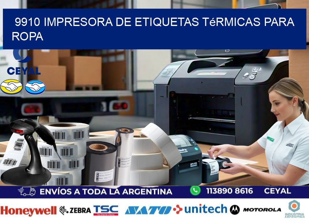 9910 impresora de etiquetas térmicas para ropa