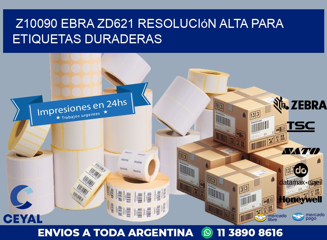 Z10090 ebra ZD621 resolución alta para etiquetas duraderas