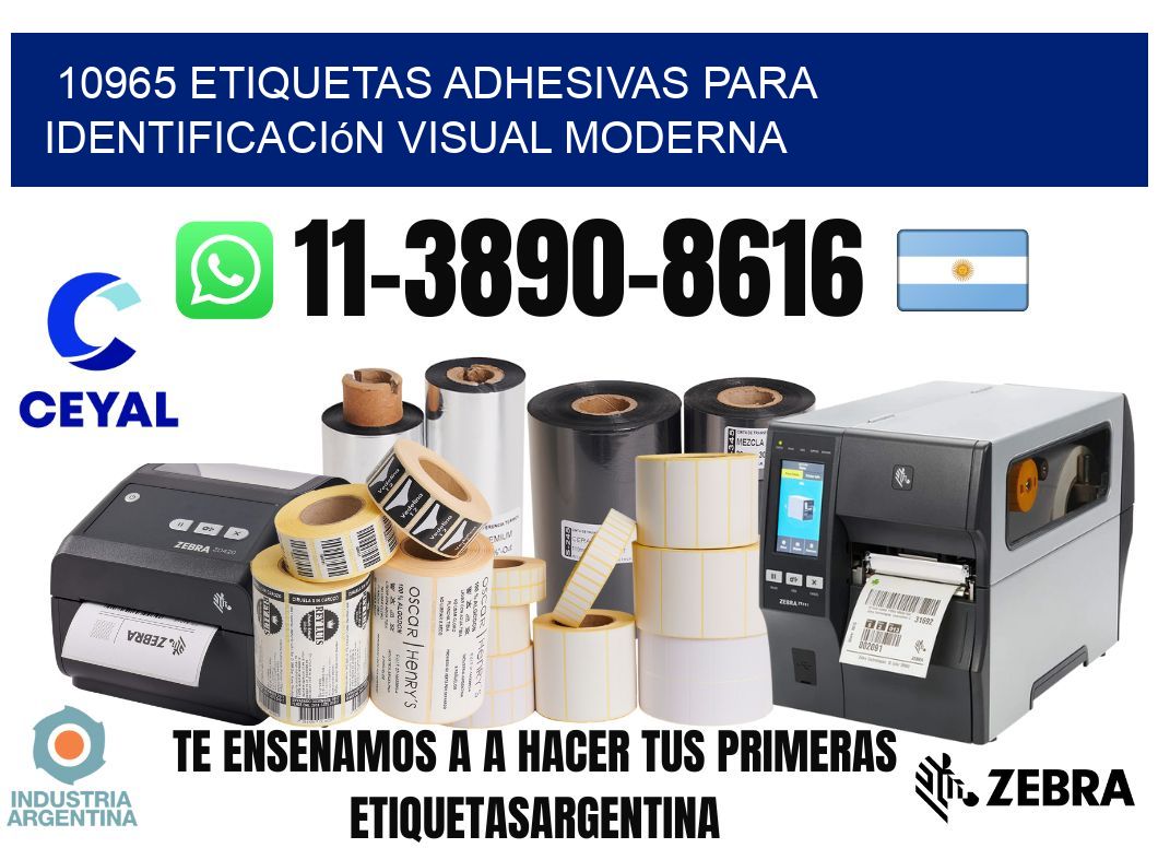 10965 Etiquetas adhesivas para identificación visual moderna
