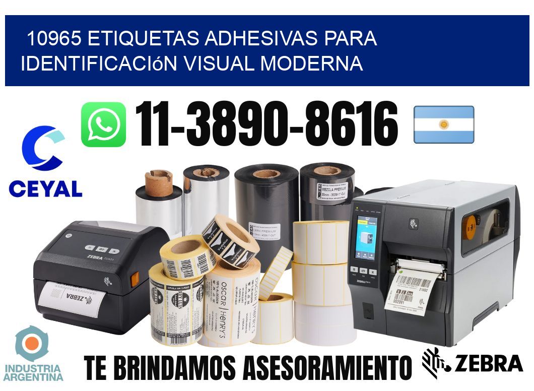 10965 Etiquetas adhesivas para identificación visual moderna