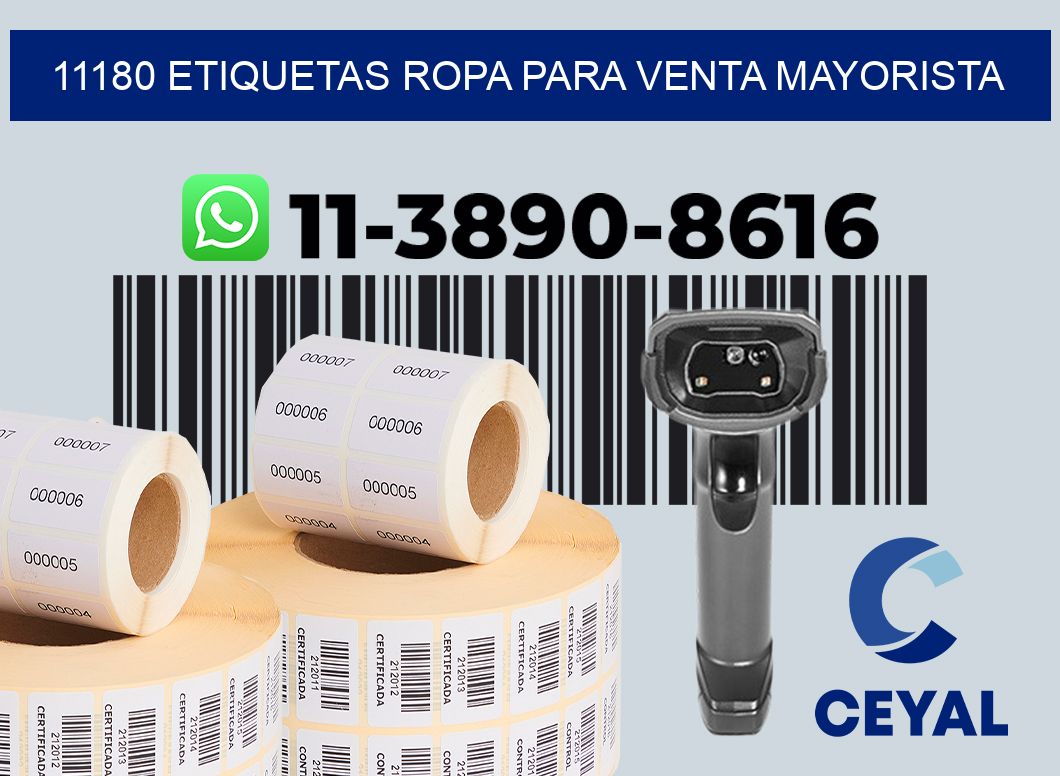 11180 Etiquetas ropa para venta mayorista