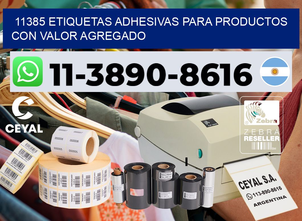 11385 Etiquetas adhesivas para productos con valor agregado