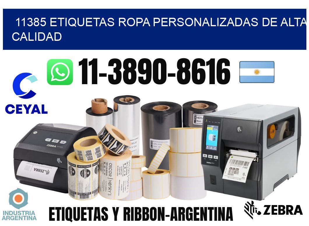 11385 Etiquetas ropa personalizadas de alta calidad
