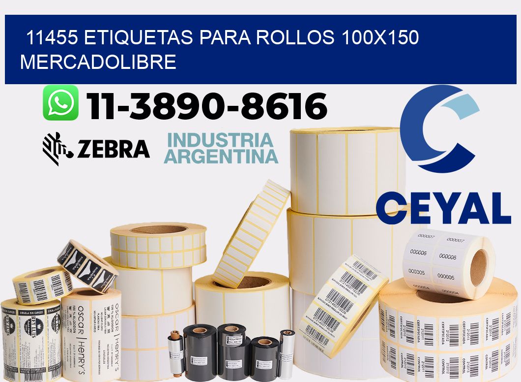 11455 etiquetas para rollos 100x150 mercadolibre