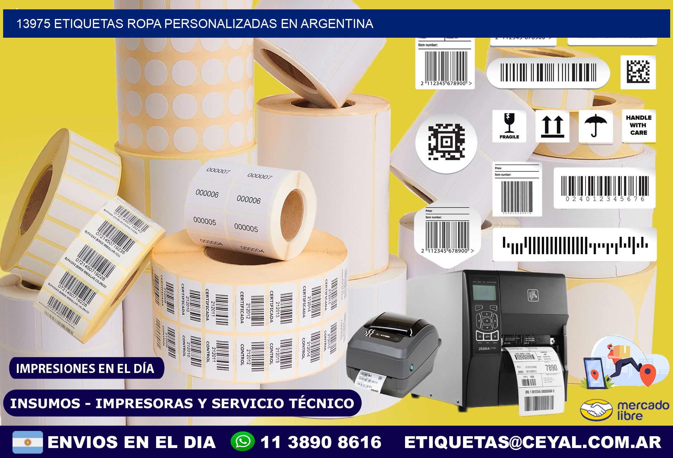 13975 Etiquetas ropa personalizadas en Argentina