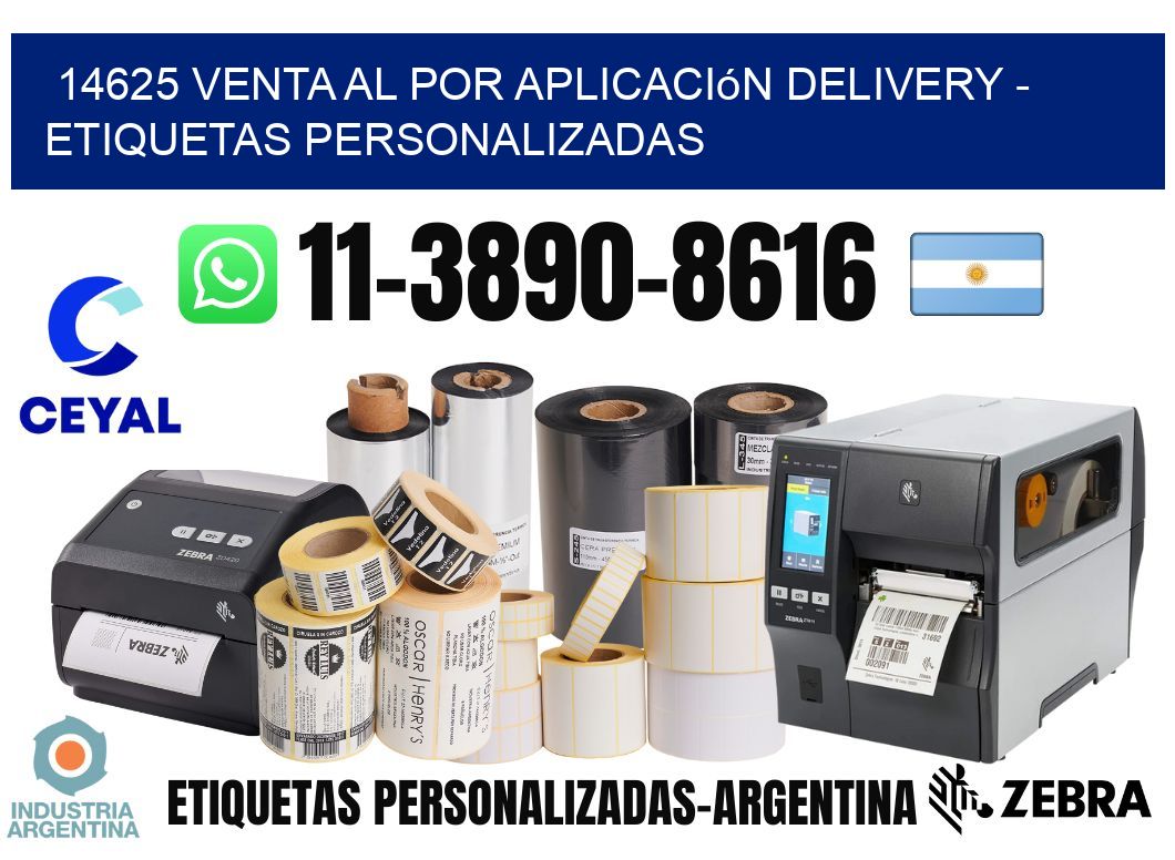 14625 Venta al Por Aplicación delivery - Etiquetas Personalizadas