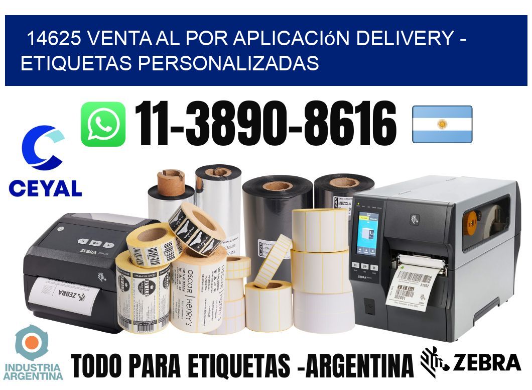14625 Venta al Por Aplicación delivery - Etiquetas Personalizadas