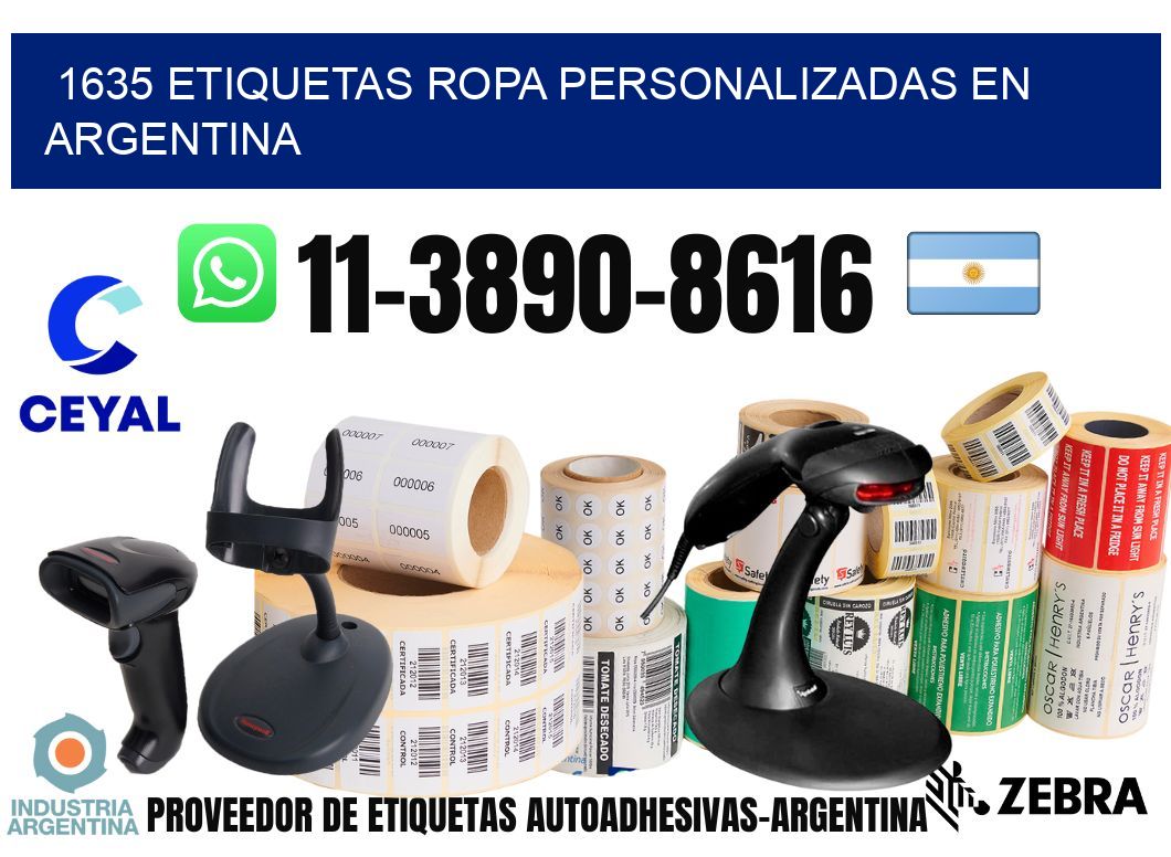 1635 Etiquetas ropa personalizadas en Argentina