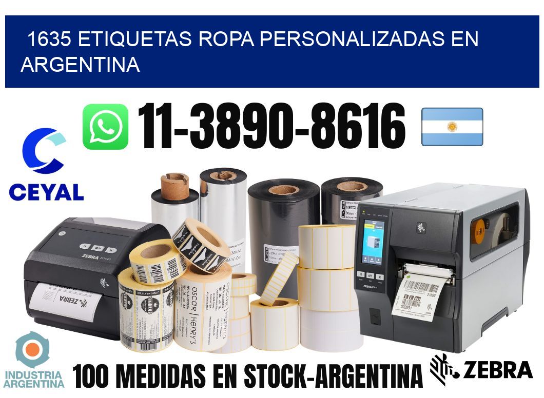 1635 Etiquetas ropa personalizadas en Argentina