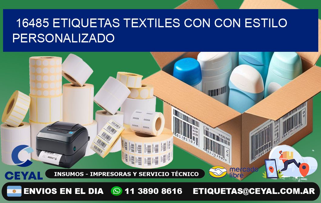 16485 Etiquetas textiles con con estilo personalizado