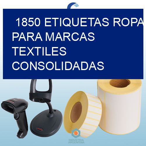 1850 Etiquetas ropa para marcas textiles consolidadas