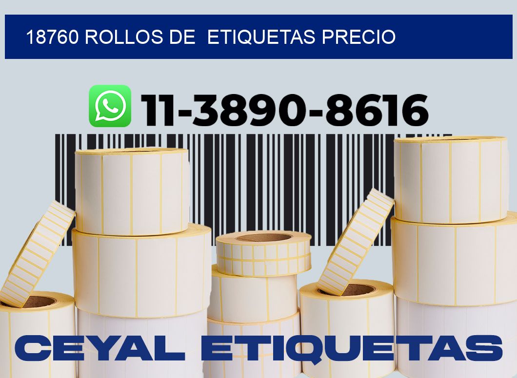 18760 rollos de etiquetas precio