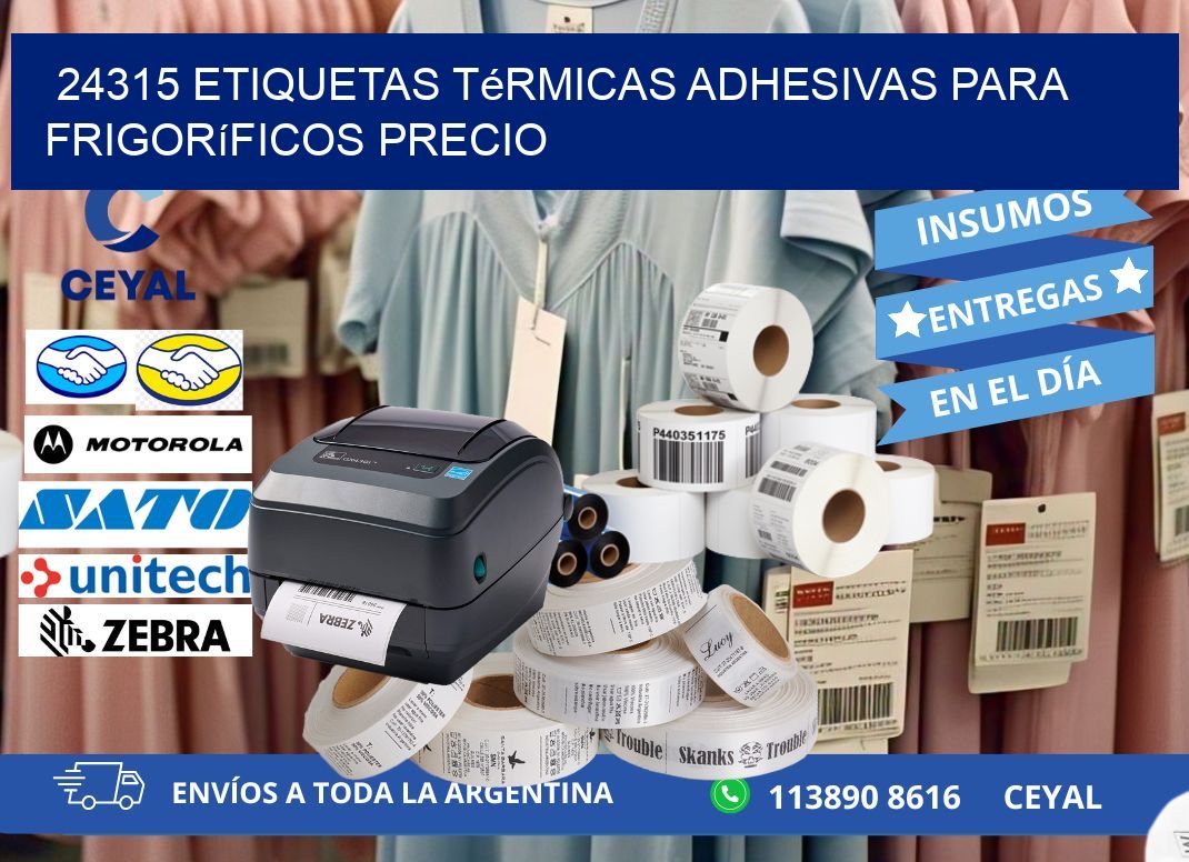 24315 etiquetas térmicas adhesivas para frigoríficos precio
