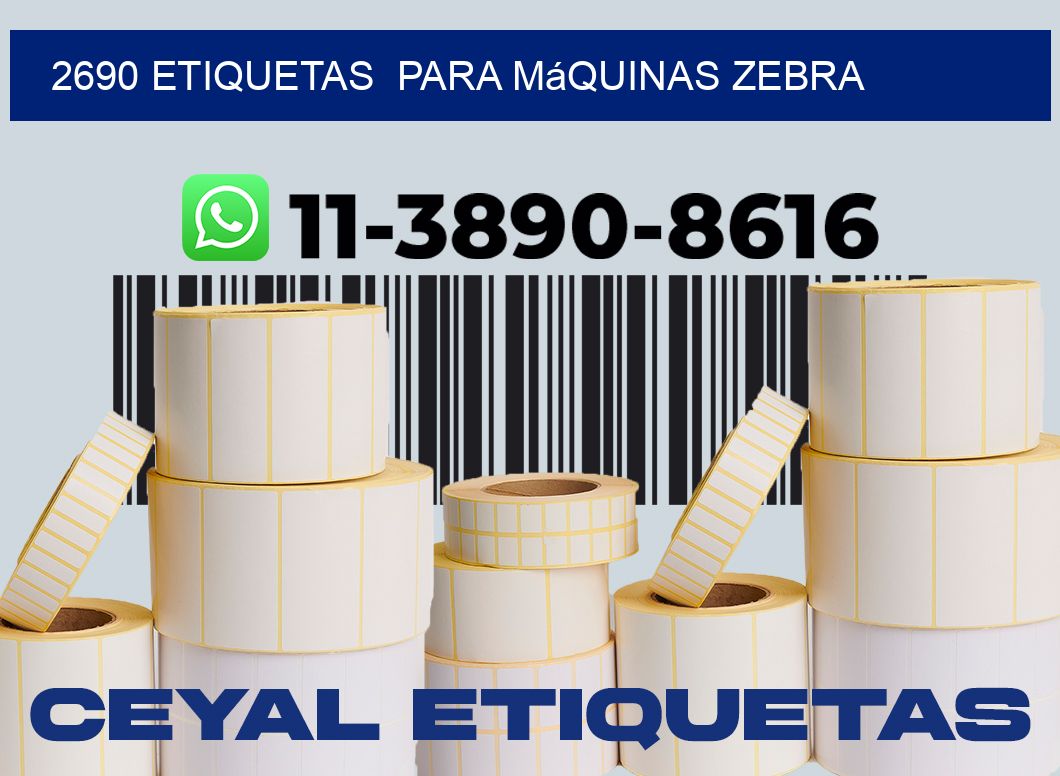 2690 etiquetas  para máquinas Zebra