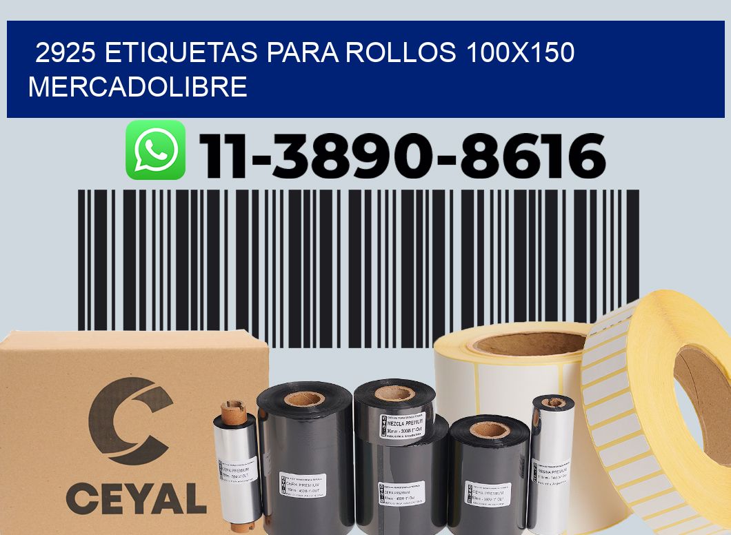 2925 etiquetas para rollos 100x150 mercadolibre