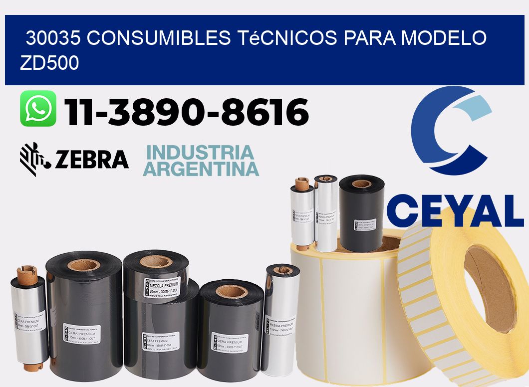 30035 consumibles técnicos para modelo zd500