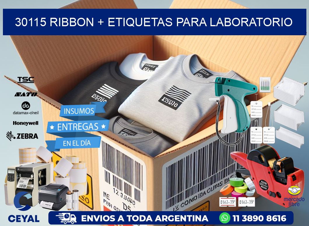 30115 ribbon + etiquetas para laboratorio