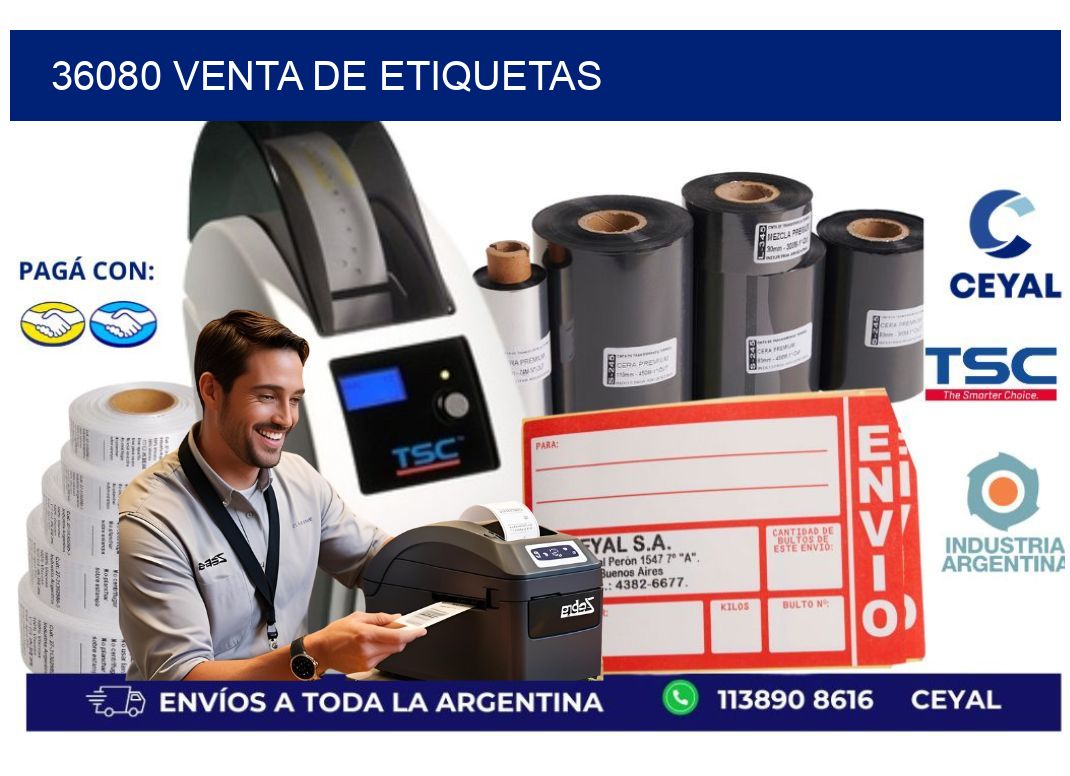 36080 venta de etiquetas
