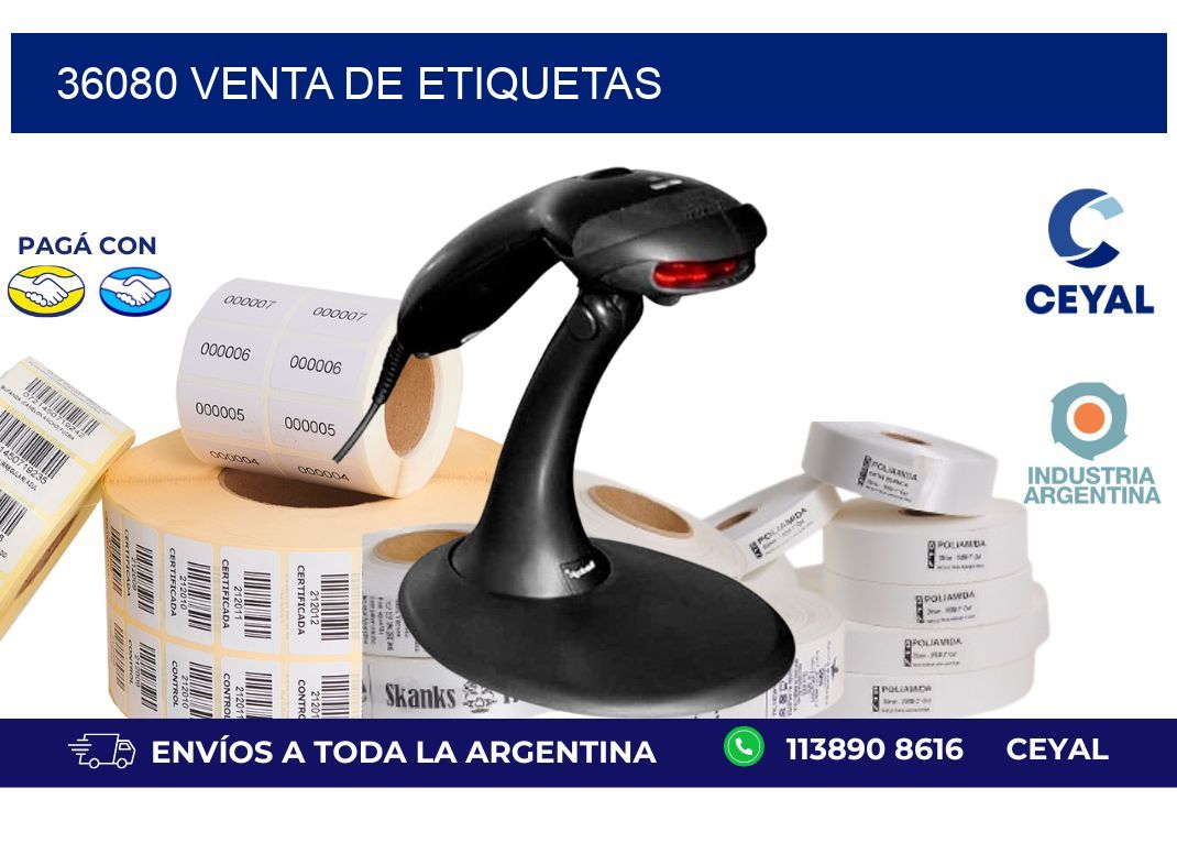 36080 venta de etiquetas