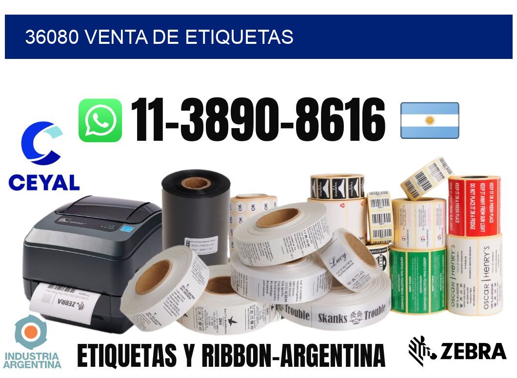 36080 venta de etiquetas
