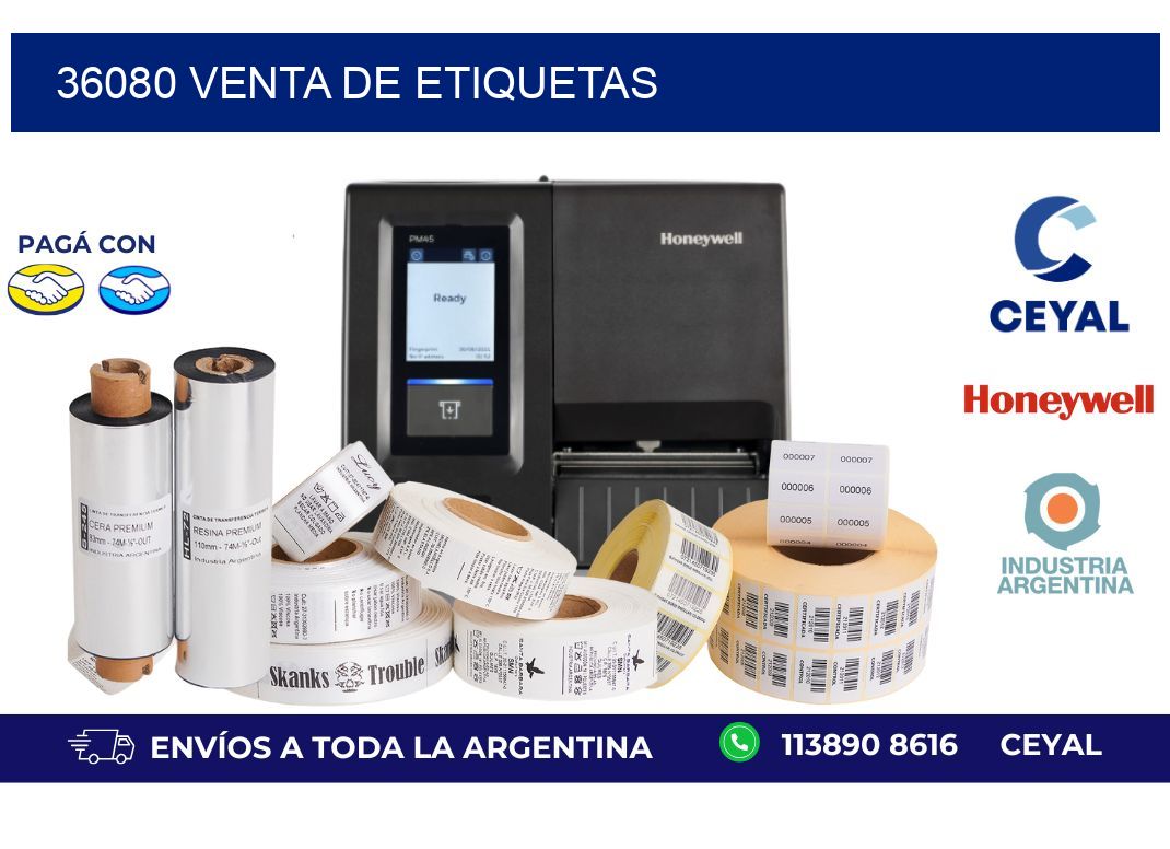 36080 venta de etiquetas