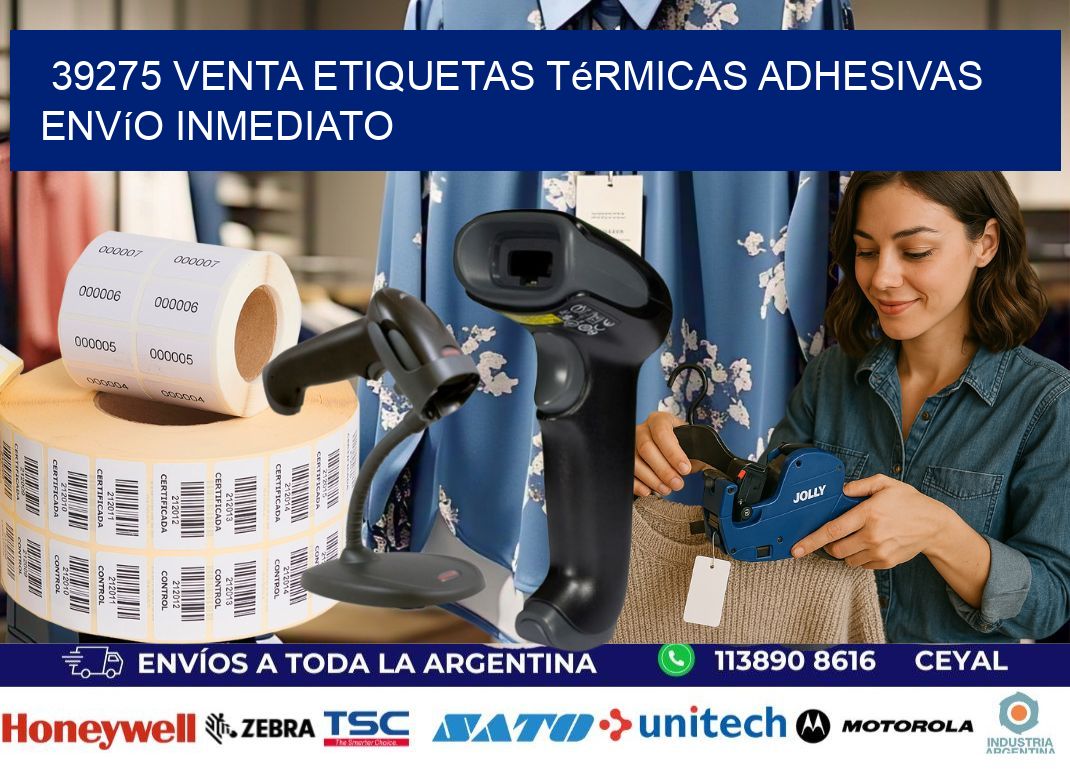 39275 venta etiquetas térmicas adhesivas envío inmediato