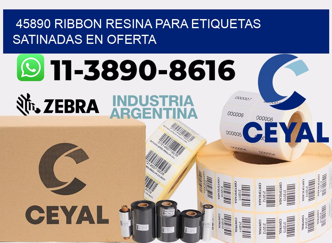 45890 ribbon resina para etiquetas satinadas en oferta