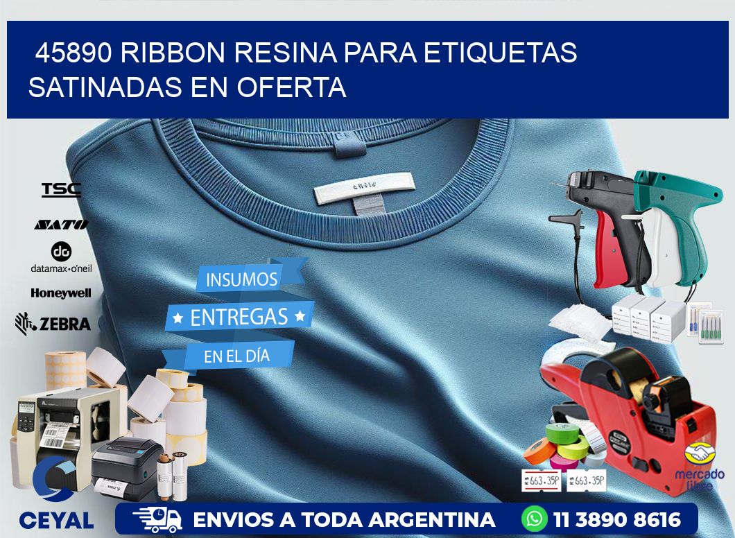 45890 ribbon resina para etiquetas satinadas en oferta