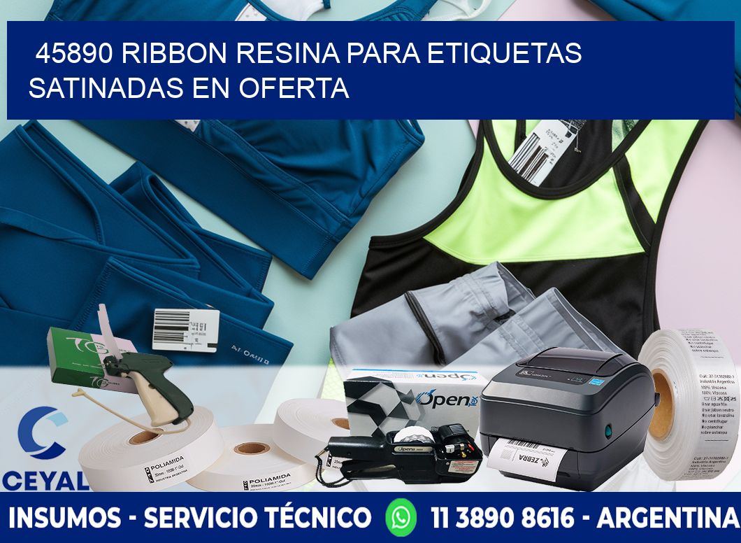 45890 ribbon resina para etiquetas satinadas en oferta