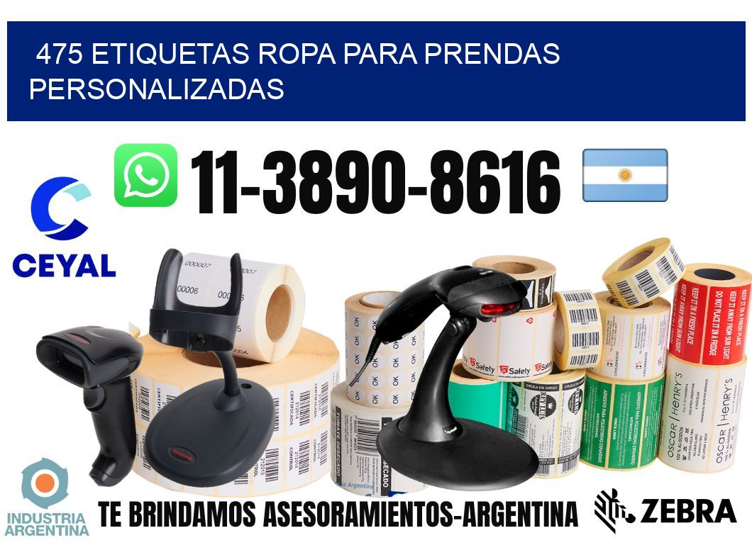 475 Etiquetas ropa para prendas personalizadas