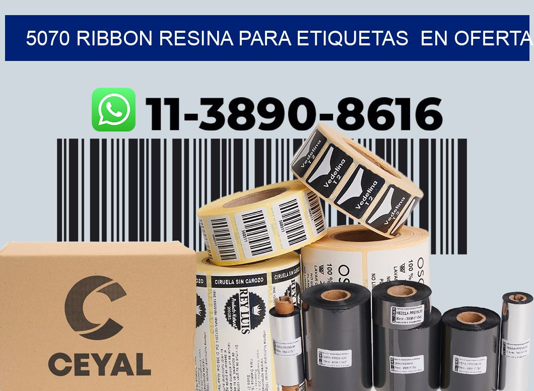 5070 ribbon resina para etiquetas  en oferta