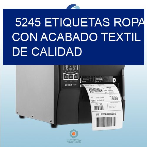 5245 Etiquetas ropa con acabado textil de calidad