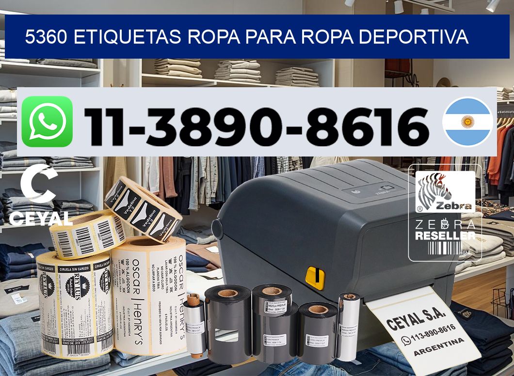 5360 Etiquetas ropa para ropa deportiva