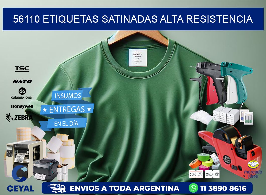 56110 etiquetas satinadas alta resistencia